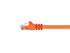Monoprice Cat6 Ethernet Patch Cable - Snagless RJ45, Pure Bare Copper, 550MHz, UTP, 24AWG, 2 Feet, Orange - Fullboot Series...