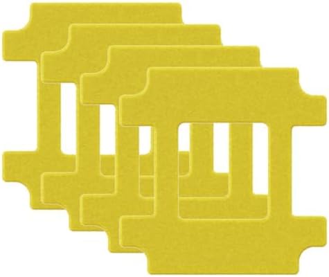 Mamibot 4PCS Cleaning Pads for W120-P Window Cleaner Robot, Yellow...