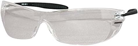 Ironwear Jackman 3475 Series Nylon Protective Safety Glasses, Clear Lens, Black Frame (3475-C)...