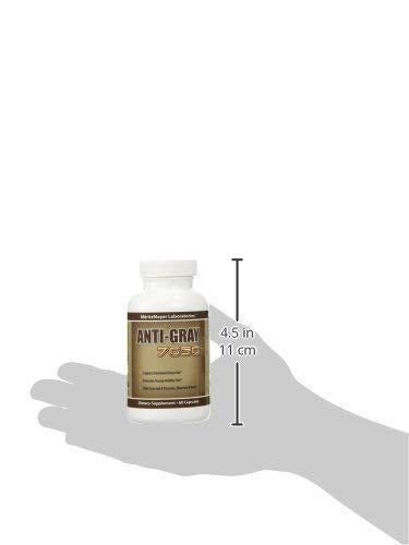 Anti-gray 7050 Hair 60 Capsules - Decrease Gray Hair - Restore Natural Hair Color - Contains Essential B Vitamins Minerals and Herbs 1 bottle...