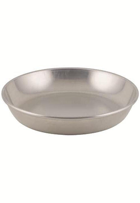 Winco Brushed Aluminum Seafood Tray - 12" Diam.x1-1/2 D, Single Tray...
