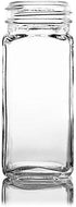 Small Clear Glass Spice Jars w/Dual Sifter Cap | Food Grade BPA Free USA Made | 4 Fluid Ounce Capacity by Pride Of India...