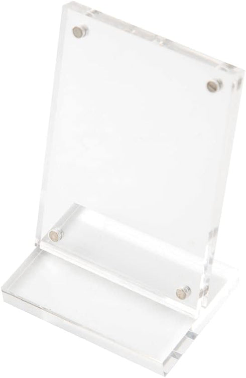 Baseball Card Display Stand Clear Acrylic Sports Graded Card Easel Holders Case Magnetic Frame (1)...