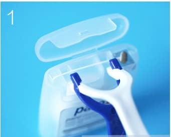 Paro Floss Holder and Paro Riser Floss Mint, Waxed, Fluoridated, Floss 50M...