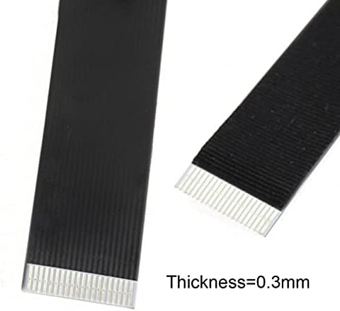 NFHK Up Angled USB 2.0 Type-A Male to Female Extension Data Flat Slim FPC Cable for FPV & Disk & Scanner & Printer 50CM...