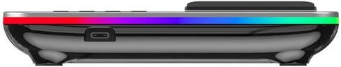 3in1 Wireless Charger Stand 15W Fast Charging for iPhone 15/14/13/12 Pro Max iWatch AirPods Charge Dock Station Holder (Silver), GBT-WD34...