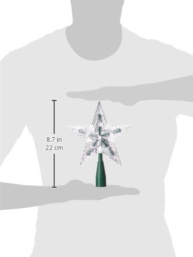 Kurt Adler Star Treetop 10-Light Set, 7-Inch, Clear...