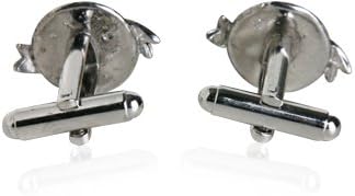 Globe Silver World Peace Cufflinks with Travel Presentation Gift Box...