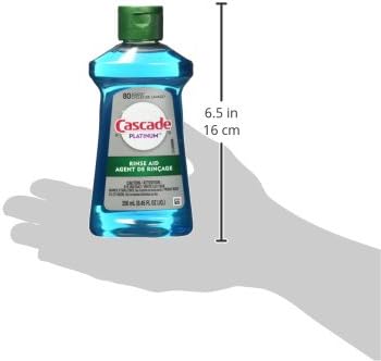 Cascade Platinum Dishwasher Rinse Aid, 8.45 fl oz (Packaging May Vary)...