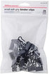 Office Depot® Brand Binder Clips, Small, 3/4" Wide, 3/8" Capacity, Black, Pack of 24...