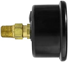 Grams Performance 120psi Fuel Pressure Gauge Blk Face G2-99-1200, Black...