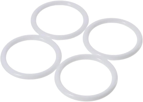 30pcs White Dreamcatcher Rings Hoops, 60mm Plastic Macrame Rings Dream Catcher Circle for DIY Art Crafts...