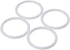 30pcs White Dreamcatcher Rings Hoops, 60mm Plastic Macrame Rings Dream Catcher Circle for DIY Art Crafts...