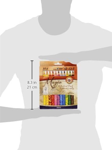 Koh-I-Noor Magic Jumbo Triangular Coloured Pencil (Pack of 13)...