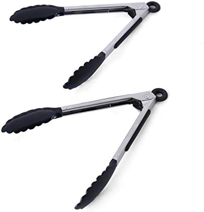 Farberware Classic Mini Nylon Tipped Tongs, Set Of 2, Black...