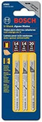BOSCH U503 3-Piece Assortment U-shank Jig Saw Blade Set for Laminate Flooring,Black...