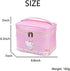 Cute Makeup Bag for Women Girls - Large Capacity PU Leather Waterproof Travel Cosmetic Bag with Handle and Divider Flat Lay Travel Makeup Bag Orga...