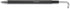 1InTheOffice Pen with Chain 7mm, Security Pen with Adhesive Pad, Desk Pen with Ball Chain for Business Counter, Black, (8/Pack)...