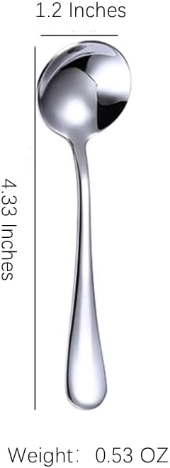 15 Pcs Silver Demitasse Espresso Spoons Stainless Steel Mini Coffee Spoons Mini Teaspoons Sugar Spoons ice cream scoop,4.3 Inches...