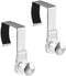 mDesign Modern Metal and Plastic Office Over The Cubicle Storage Organizer Hooks - Wall Panel Hangers for Hanging Accessories, Coats, Hats, Purses...