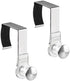 mDesign Modern Metal and Plastic Office Over The Cubicle Storage Organizer Hooks - Wall Panel Hangers for Hanging Accessories, Coats, Hats, Purses...
