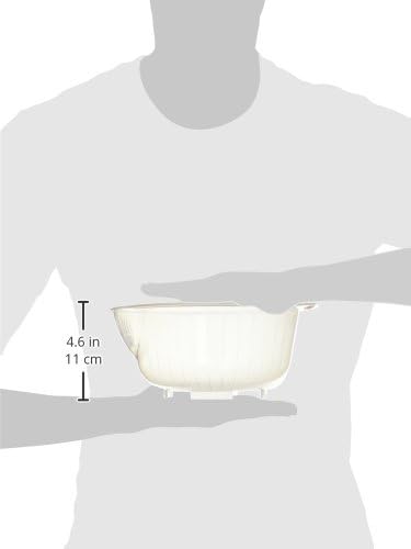 Japanese Rice Washing Bowl with Strainer, 2.5-Quart Capacity...