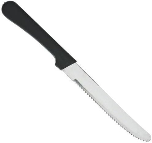 Round Tip Steak Knife with Plastic Handle, 5 Inch Blade -- 12 per Case...