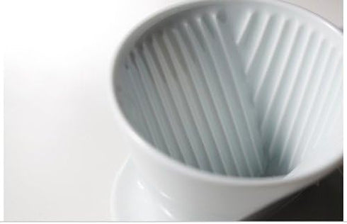Kalita HASAMI & Kalita HA101#01010 Coffee Dripper, Porcelain Hasami Ware for 1-2 People...