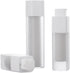 2 Pcs Frosted Plastic Airless Pump Bottles Refillable Foundation Bottles Empty Cream Lotion Bottles Square Essence Dispensers 50ML...