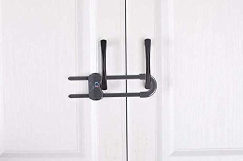 Baby Proofing Cabinet Locks | Adjustable U Shaped Baby Safety Latches for Drawers, Fridge, Closet |Modern Baby Proofing Cabinet Lock with Extra Se...