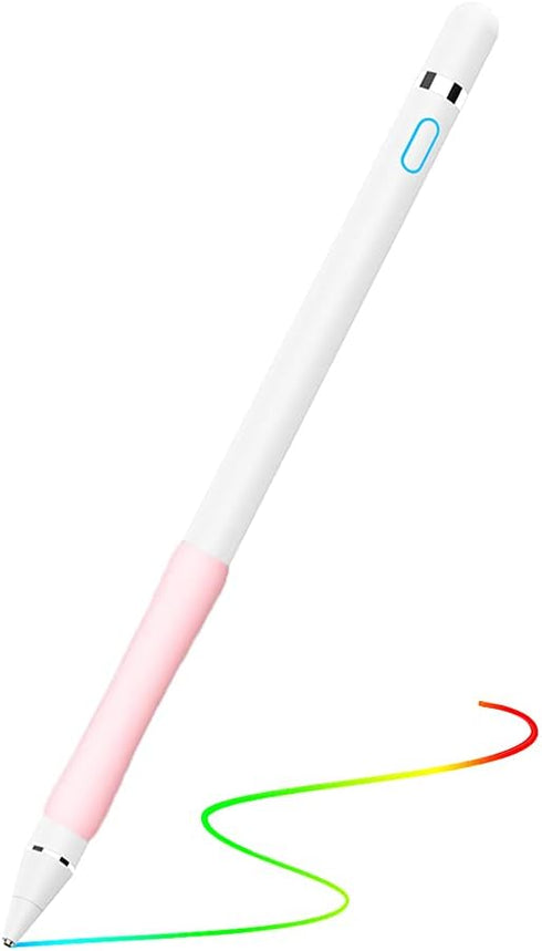 Stylus Pen for iPad, DOGAIN Stylus Pen for Touchscreen with Pink Grip, Digital Active Fine Point Pen for Drawing/Writing/Playing, iPad Pencil Comp...