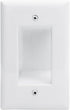 Single-Gang Quick Install Bulk Wire Plate, White...