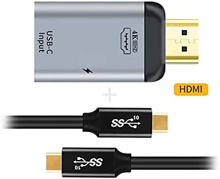 xiwai 100W 10Gbps Cable & USB-C Type C Female Source to HDMI Sink HDTV & PD Power Adapter 4K 60hz 1080p for Phone & Laptop...
