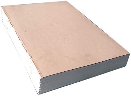 E-Tailor Journal Refill - Handmade Cotton Paper Leather Diary Inserts -Unlined Acid/Tree Free 130gsm White- 200 pages (6x8)...