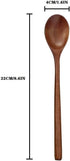 Long Handle Wooden Spoon For Mixing Coffee Tea Jam and Bath Salt In Kitchen, Environmentally Friendly Table Spoon, 8.6 Inches,4 Pieces…...