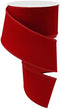 Wired Ribbon 2.5 Inches X 10 Yards Red Outdoor Velvet for Wreaths, Floral Arrangements, Gift Wrapping, Crafting...