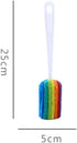 4PCS Cleaning Bottle Washer Coffee Cup Cleaning Colorful Sponge Cleaner Cup Washing Brush Long Bottle Brush...