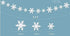3D White Snowflake Garland - 24Pcs Winter Wonderland Hanging Snowflake Decorations for Christmas & Holiday Home Decor...