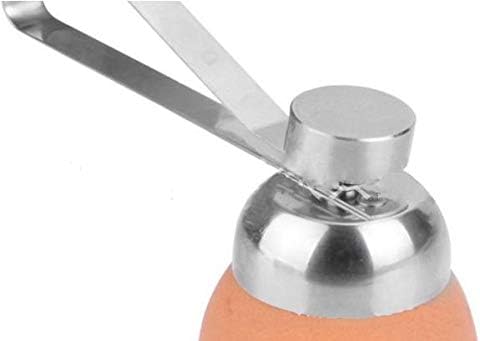 Fdit Egg Topper Cutter with Stainless Steel Eggshell Opener Cutter Clean Opener Cracker Kitchen Tool for Removing Raw Soft or Hard Boiled Egg Shel...
