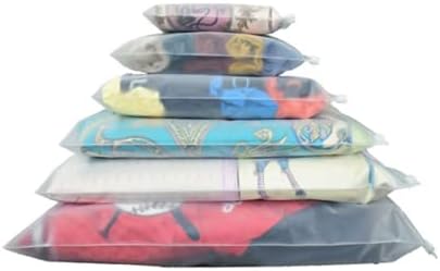 100pc Travel Storage Bags,Clothes Packaging Bags for Shipping,T-Shirt Bags,3mil Horizontal Packaging Bags with Vent Hole, Fast Resealable Poly Pla...
