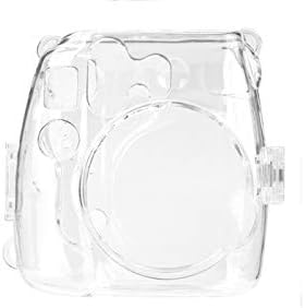Case for Fujifilm Instax Mini 8 Mini 9 Camera, EpicGadget Transparent Clear Hard Plastic Protective Case Cover with Adjustable Shoulder Strap for ...