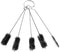 5Pcs Black Nylon Cleaning Bottle Brush Pipe Cleaning Brushes Tube Brushes Tube Bottle Straw Washing Cleaner Bristle Kit Tool Cleaning Tools...