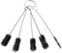 5Pcs Black Nylon Cleaning Bottle Brush Pipe Cleaning Brushes Tube Brushes Tube Bottle Straw Washing Cleaner Bristle Kit Tool Cleaning Tools...
