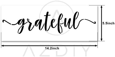 Reusable Stencil Set – Home Sweet Home, Welcome, Grateful Stencils - Word Stencils for Painting on Wood– Laser Cut Painting Stencil - for Home Déc...