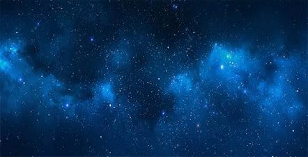 36X20IN Starry Aquarium Background, Art Starry Fish Tank Decorations Background, with 8 EVA Double-Sided Tape...