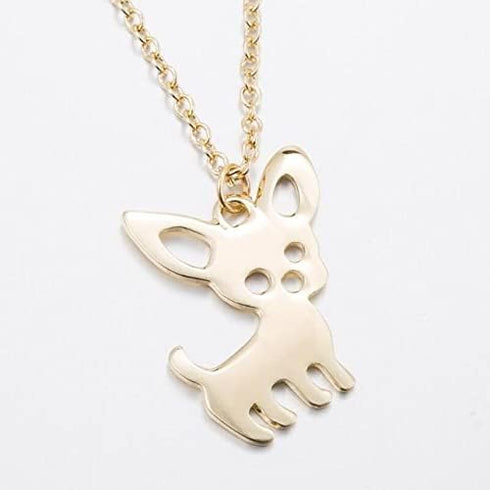 Stainless Steel Chihuahua Puppy Dog Pendant Necklace Earrings for Women Cute Pet Animal Stud Earring Set Jewelry...