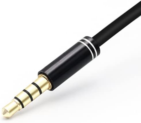 Audio Splitter Cable Y Adapter Micro Headset 3.5mm Male to 2 Female for Headphone Desktop and Laptop (Black)...