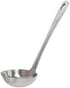 SET OF FOUR (4) - 7 1/2 Inches Indiviual Stainless Steel Serving Soup Sauce Ladle Ladles...
