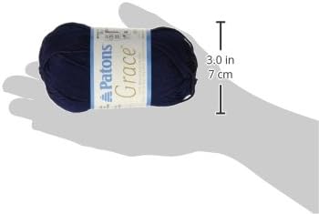 Patons Grace Yarn, 1.75 oz, Navy, 1 Ball......