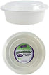 Premium Deep Round White Containers - 9" (Pack of 6) - Stackable & Leak-Proof Design | Perfect for Meal Prep, Storage & Reusable Home Organization...